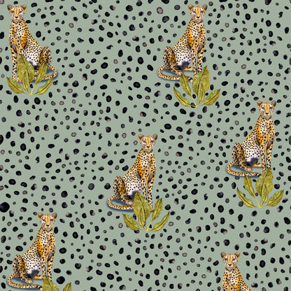 Cheryl Cheetah Wallpaper (Various Colours)