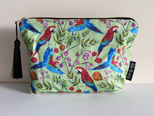 Pierre Parrot Large Zip Pouch (Mint)