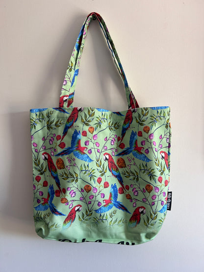 Pierre Parrot Tote Bag (Mint)