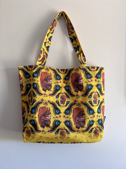 Steve Squirrel Tote Bag (Mustard)