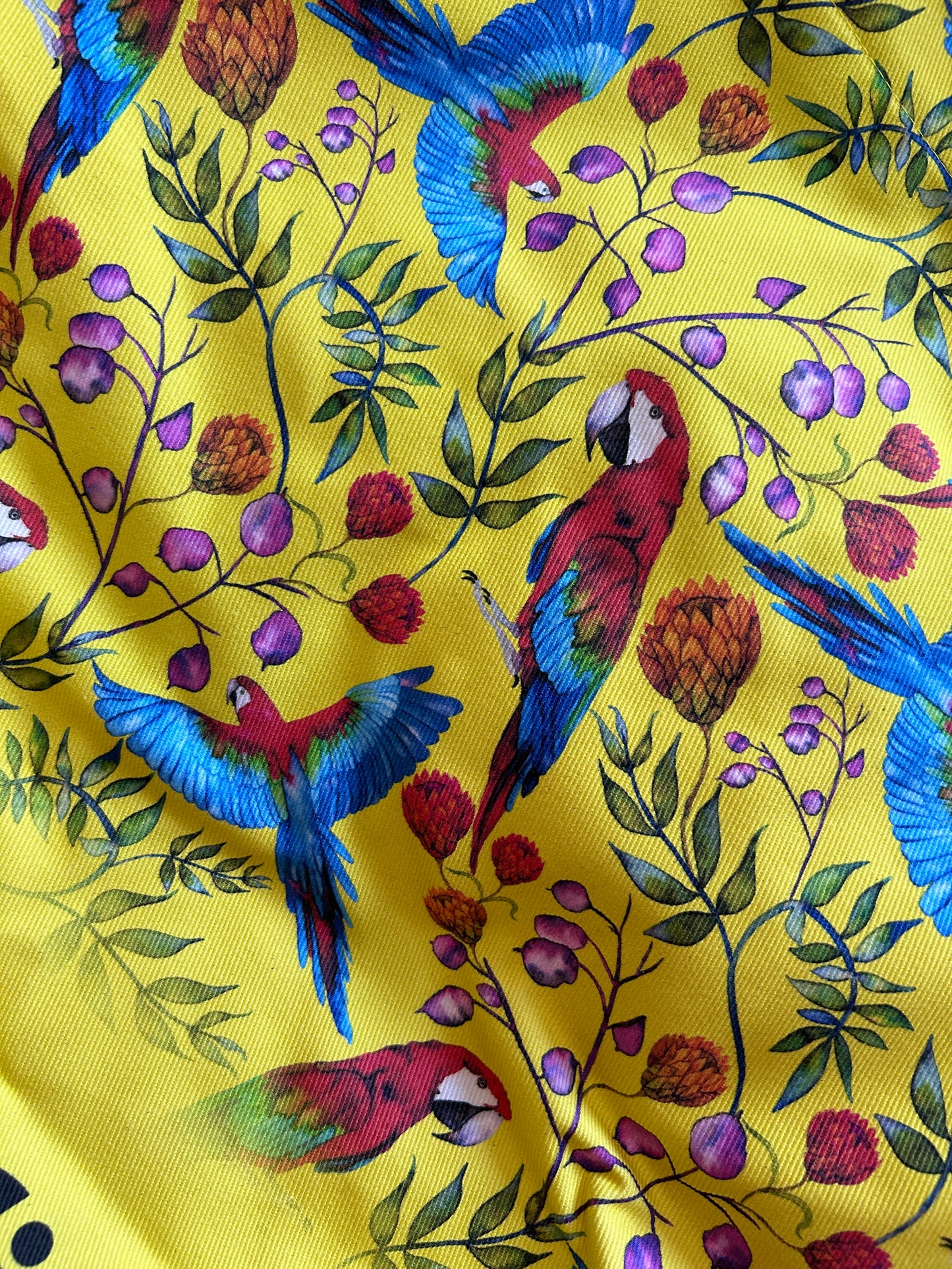 Pierre Parrot Tote Bag (Yellow)