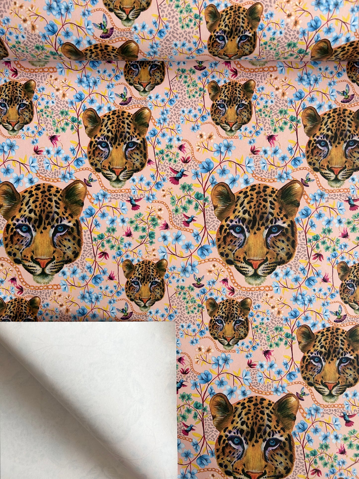 Lillian Leopard Wallpaper (Blush)